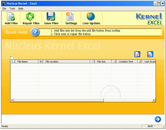 Free Excel Repair Software